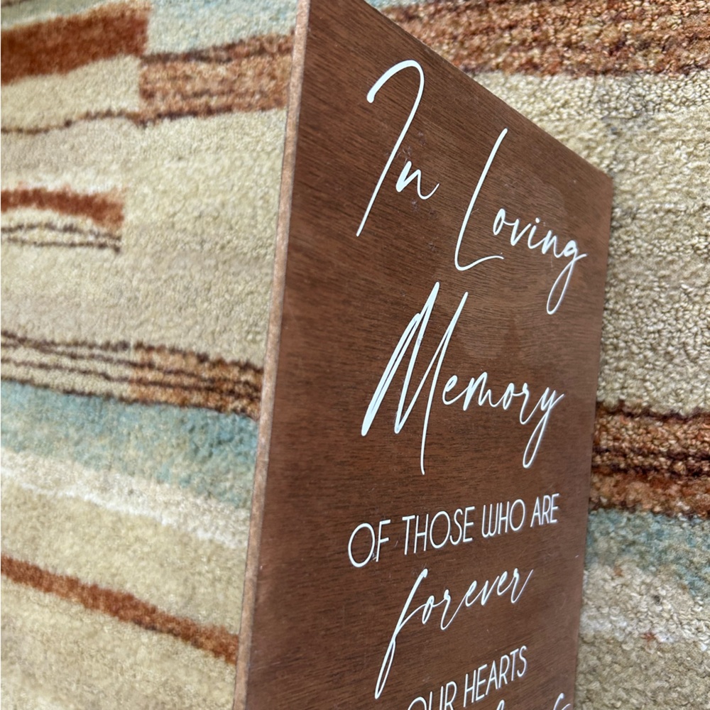 In Loving Memory Wedding Sign - Picture 2 of 3